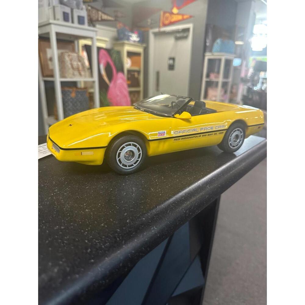 1986 Chevy Corvette Convertible Indy Pace Car Jim Beam Decanter Full